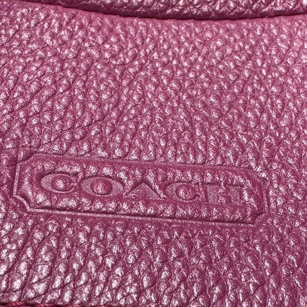 Coach Alexandra Purple Convertible Leather Shoulder Bag + COA - Picture 5 of 13